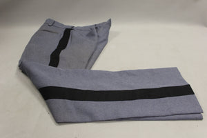 Hanover Uniform Men's Gray Slacks with Black Stripe - Size: 33 - Used