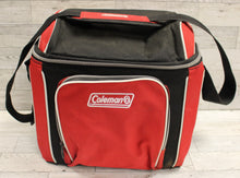 Load image into Gallery viewer, Coleman 9 Cans Soft-Sided Cooler with Removable Hardliner - Red - Used
