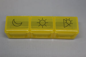 Daily Pill Organizer - 3-Times-A-Day - Choose Color - New