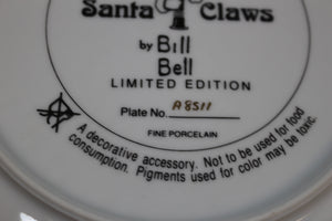 Franklin Mint Santa Claws Plate - No. A8511 - New