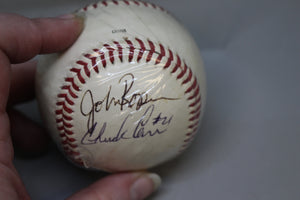 Florida Marlins Chuck Carr #21 & John Roper Autograph Signed Rawlings Baseball