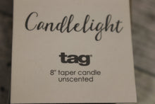 Load image into Gallery viewer, TAG Candlelight 8&quot; Taper Candle - Unscented - Green - New