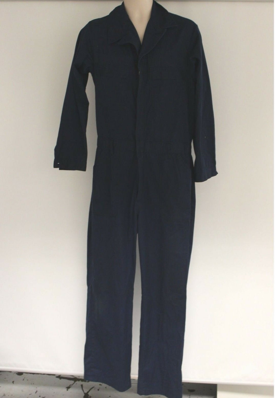 US Navy Blue Utility Coveralls - Size: 40L - 8405-01-057-3489 - Used