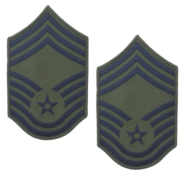 AAFES Air Force Chief Master Sergeant Rank Patch - Large - Subdued - S ...