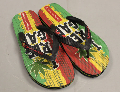 Banana Peel Men's I Weed Reggae Flip Flops - Size: 8/9 - New