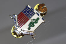 Load image into Gallery viewer, US Army 330th Medical Brigade Pin - Experientia Progressus - Used