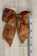 Load image into Gallery viewer, Set of 10 Christmas Holiday Bows - Brown &amp; Gold - Trees, Decorating, Gifts