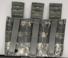 Load image into Gallery viewer, US Army Molle Triple Magazine Pouch - ACU - 8465-01-525-0598 - 3x30 - Grade C