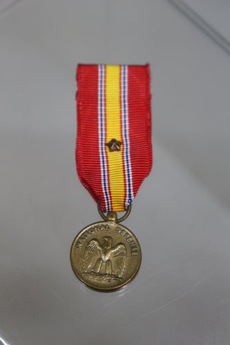 National Defense Mini Service Medal with 1 Bronze Star - Used