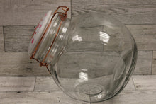 Load image into Gallery viewer, Destination Holiday Valentine&#39;s Day &quot;Be Mine&quot; Glass Penny Candy Jar -Used