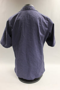 US Navy Short Sleeve Utility Shirt - Size 15 1/2 - 8405-00-917-6601 - Blue -Used