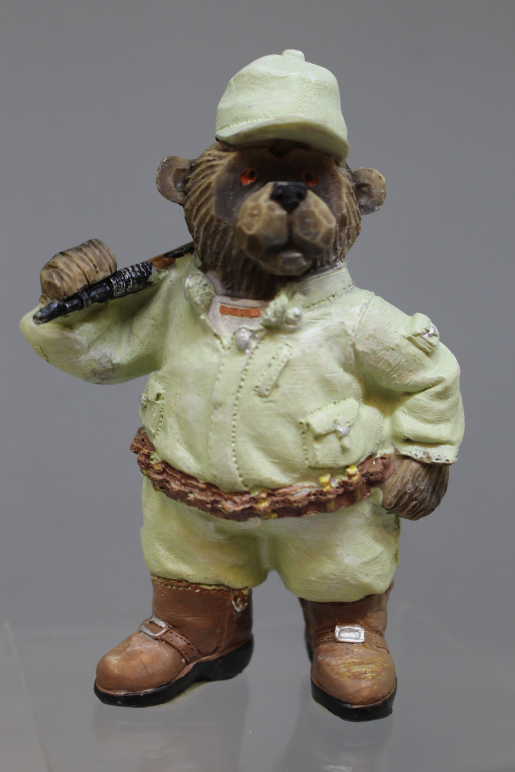 Duck Hunting Bear Figurine - Used