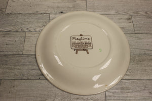 Vintage Johnson Brothers Playtime Whimsical Childs Plate - Used