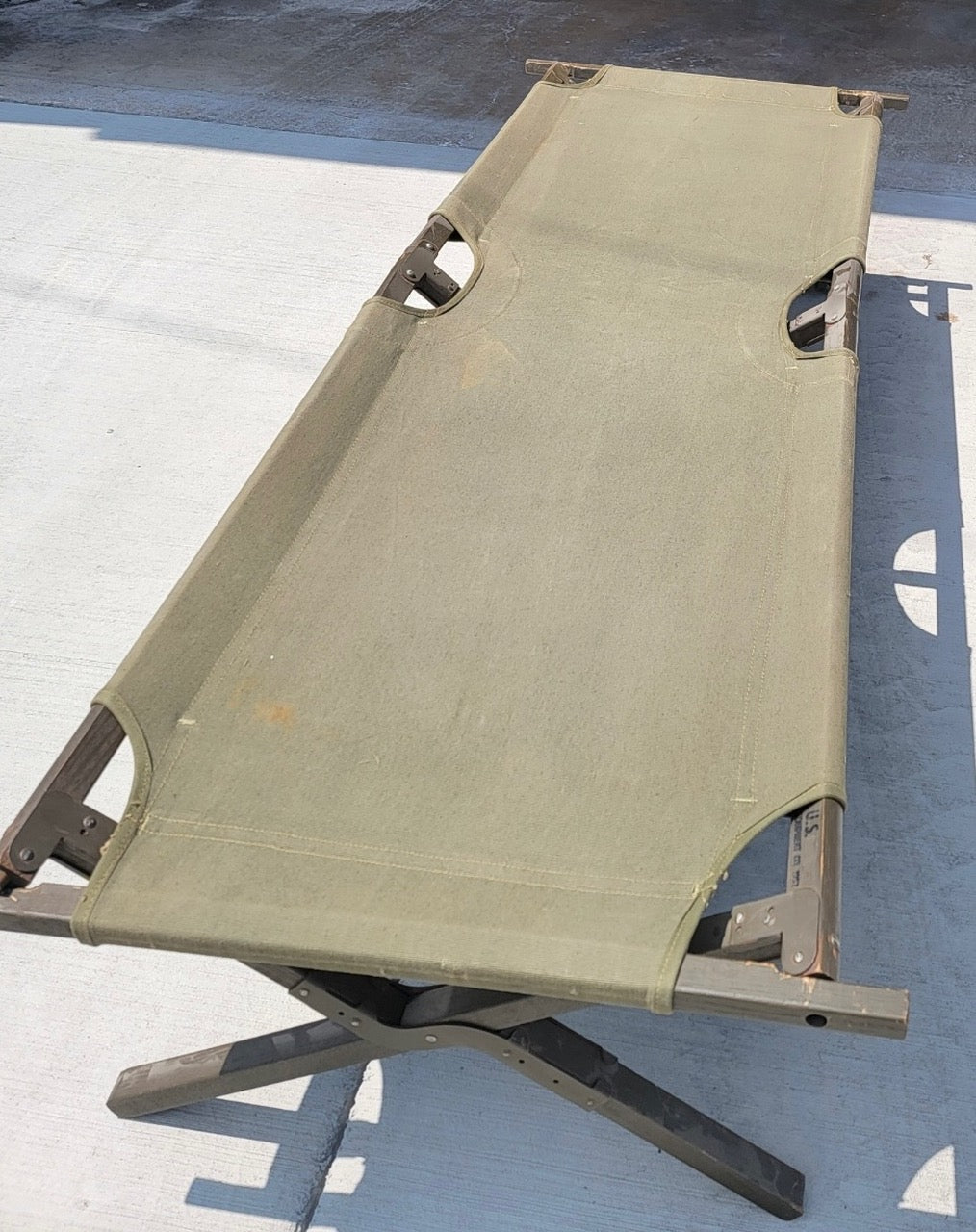 Army cot canvas best sale