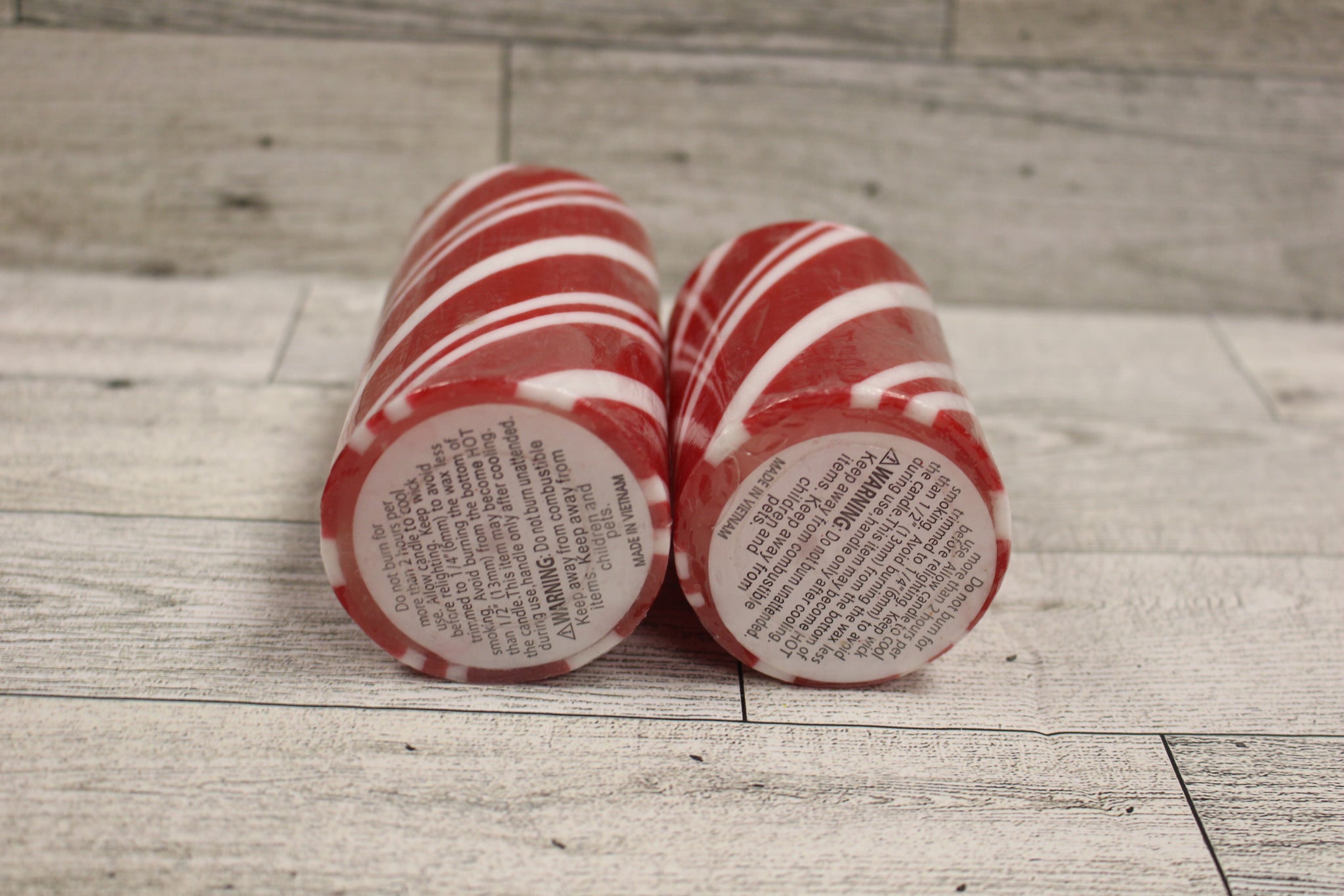 Set Of 2 Candy Cane Candles - 4