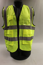 Load image into Gallery viewer, Neon Lime Green Safety Vest - Size: XL - New