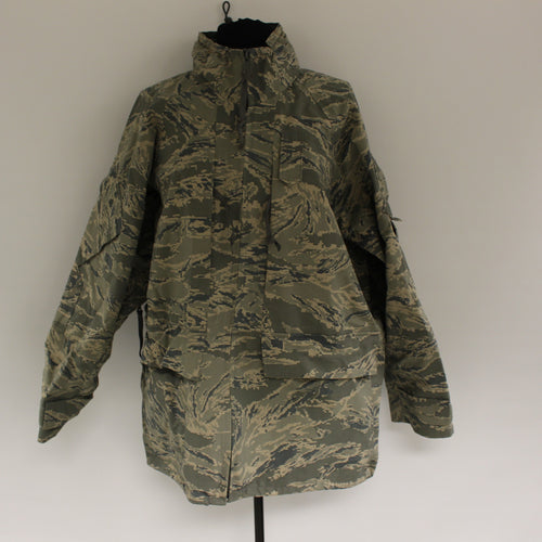 USAF APECS ABU All Purpose Environmental Camouflage Parka - Small Long - Used