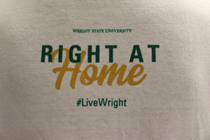 Wright State University WSU Right At Home T-Shirt - Small - NWOT