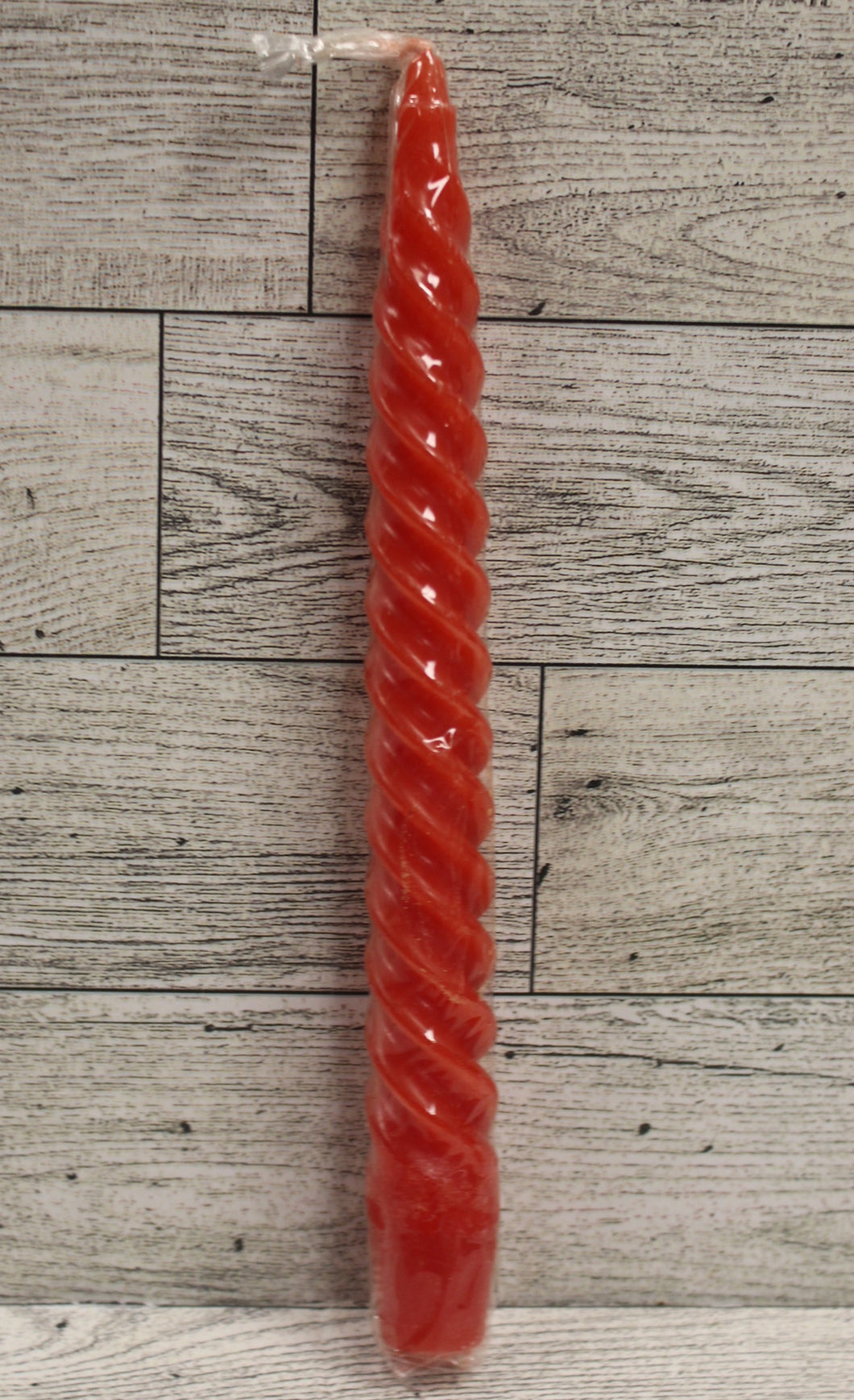Vintage Spiral Hallmark Candle - Red - 8 Inch - USA Made - New