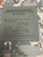 Load image into Gallery viewer, Improved Outer Tactical Vest Deltoid Protector with Insert - XSmall/Small - ACU - Used