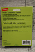 Load image into Gallery viewer, Staples Double Sided Disc Sleeves Pack Of 50 -New