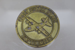 43rd Electronic Combat Squadron The Electric Herk Challenge Coin - Used