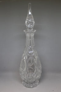 Princess House Crystal Decanter with Stopper - West German - Used