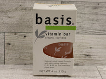 Load image into Gallery viewer, Basis Vitamin Soap Bar - Cleans and Softens - 4 oz - New