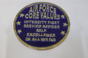 USAF Air Force Core Values Challenge Coin - Used