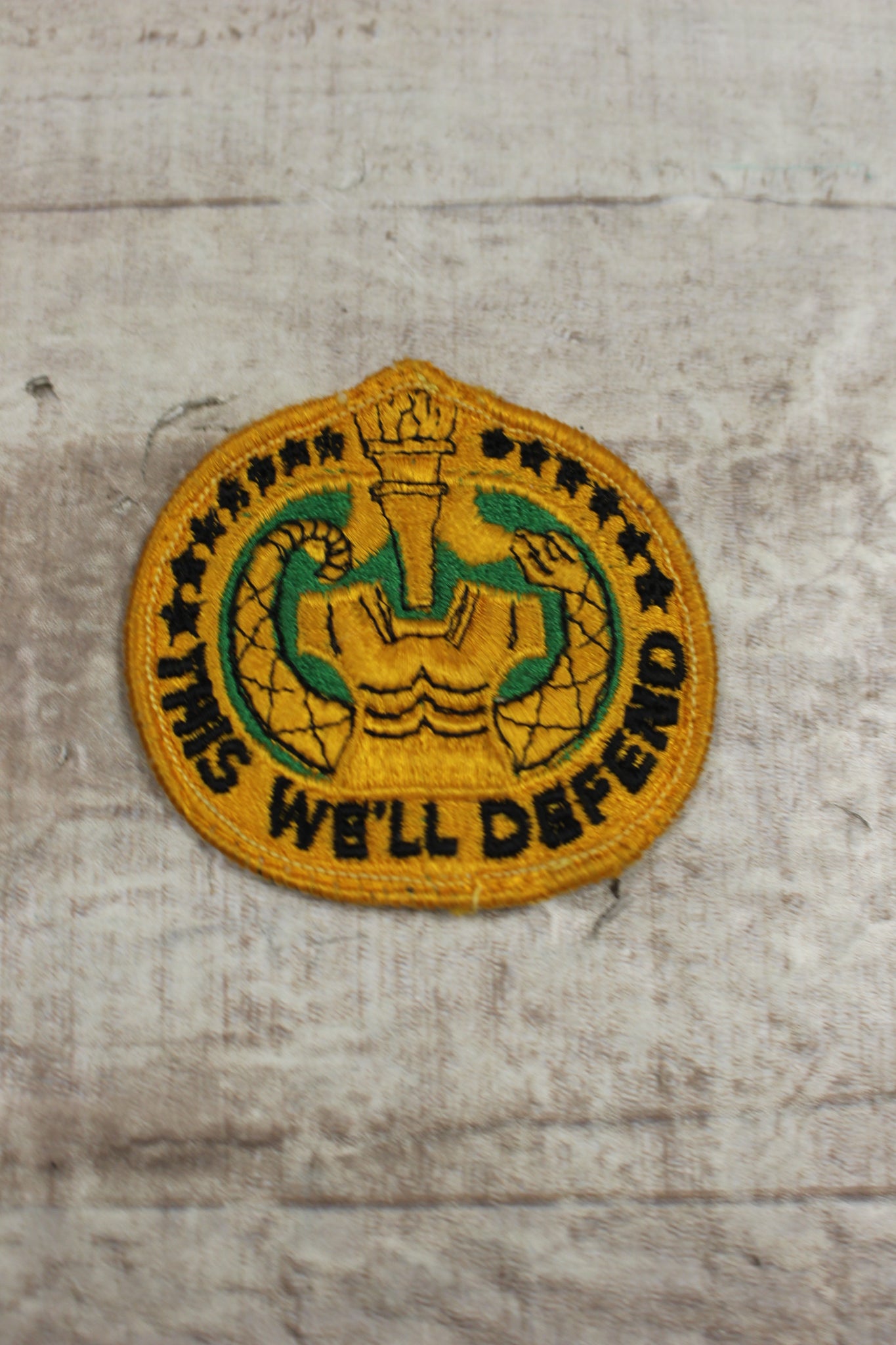 US Army Drill Sergeant's This We'll Defend Sew On Insignia Patch -Used ...