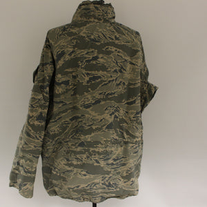 USAF APECS ABU All Purpose Environmental Camouflage Parka - Small Long - Used