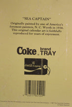 Load image into Gallery viewer, Coca-Cola Coke &quot;Sea Captain&quot; Tray - Through All The Years 1886-1936 - Used