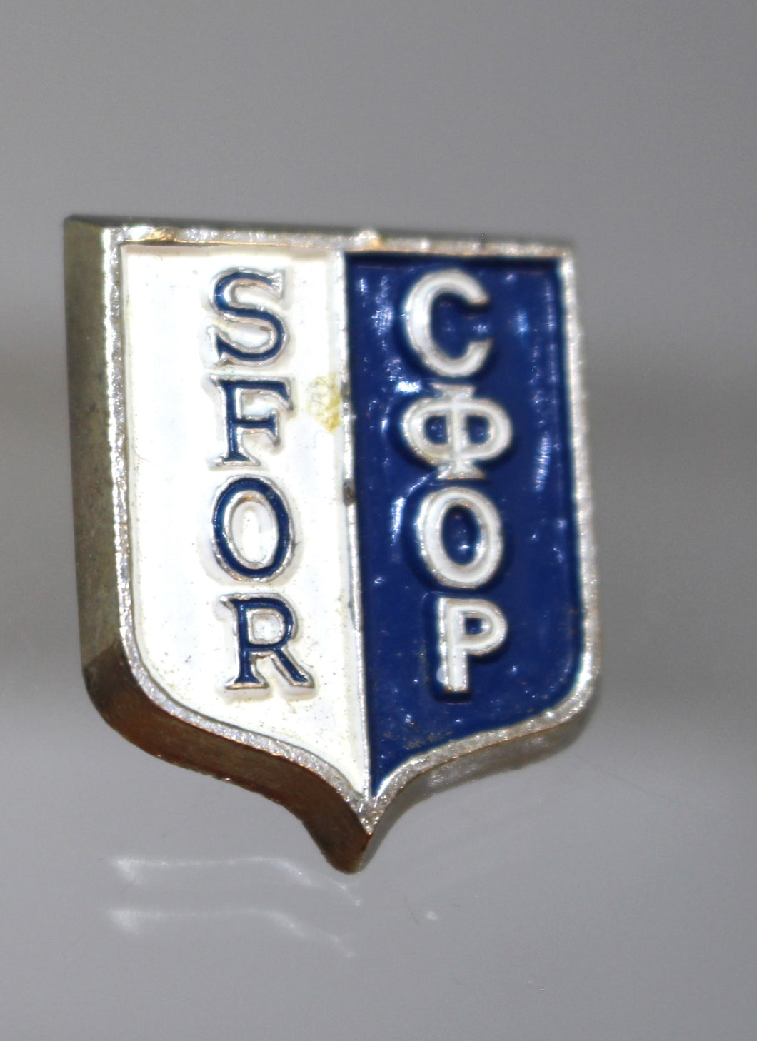 SFOR Stabilization Force Bosnia Herzegovina Pin - Used