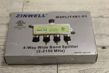 Load image into Gallery viewer, DirecTV Zinwell SWiM 4-Way Wide Band Splitter - MSPLIT4R1-03 - New