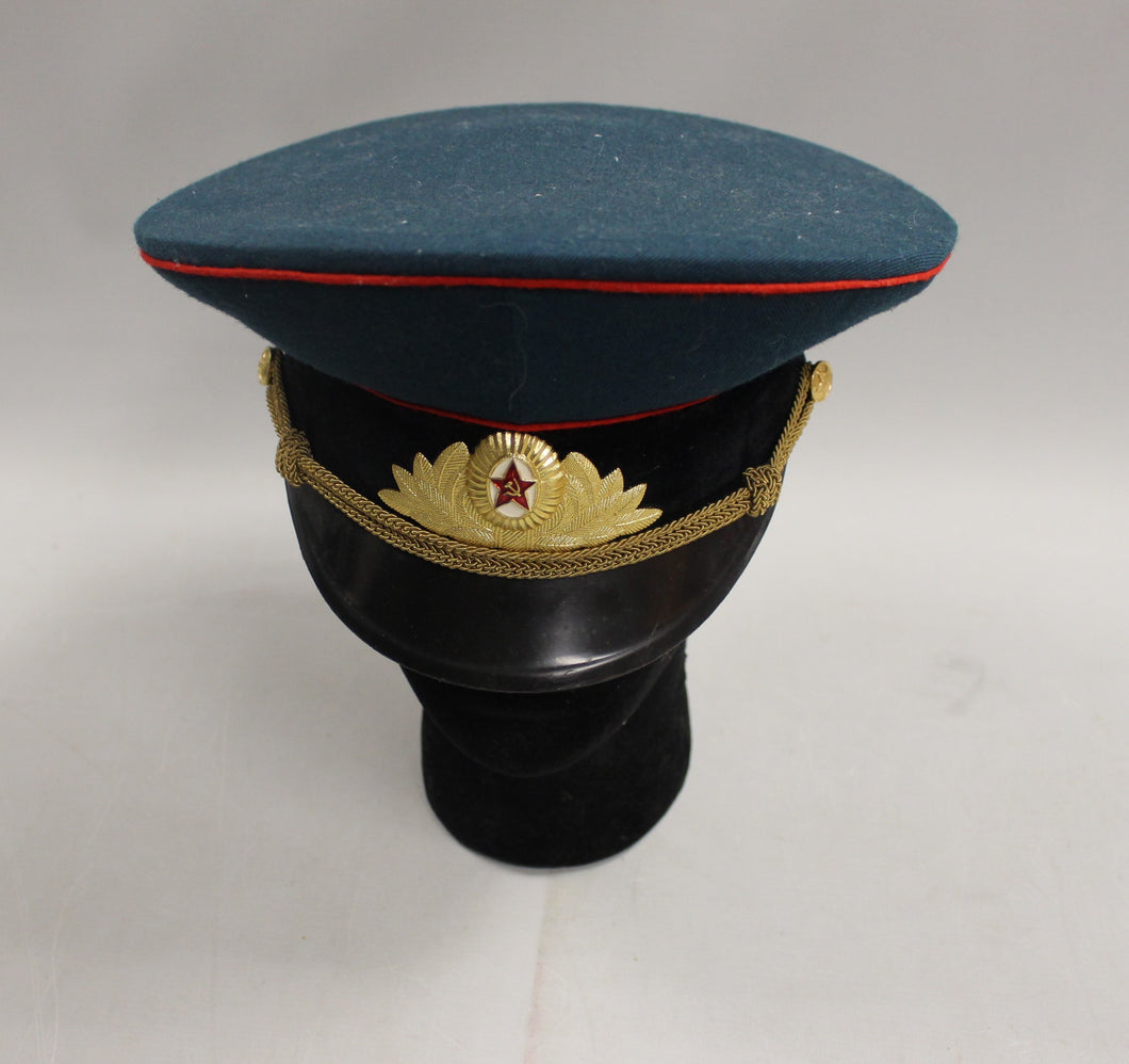 WWII Russian Soviet Military Parade Visor Cap - Size: 57 - Used