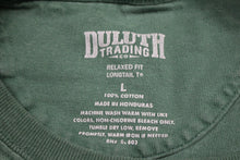 Load image into Gallery viewer, Duluth Long Tail Relaxed Fit Short Sleeve T-Shirt - Large - Green - Used