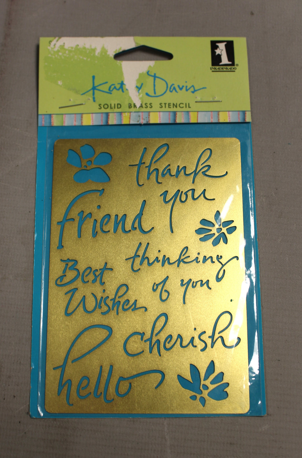 Katey Davis Solid Brass Stencil - New