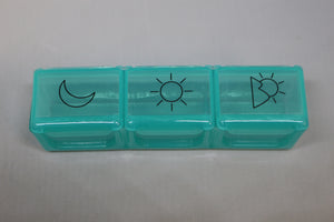 Daily Pill Organizer - 3-Times-A-Day - Choose Color - New