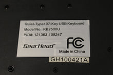 Load image into Gallery viewer, Gear Head Keyboard - Model KB2500U - Wired - Used