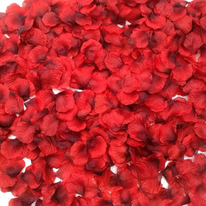 2200 Pcs Dark Red Rose Petals - Valentines Romantic Night Wedding Anniversary