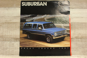 Vintage 1987 Chevrolet Suburban Brochure Catalog -Used