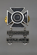 Load image into Gallery viewer, US Army Marksmanship Qualification Badge Pin - Sharpshooter Carbine - Used