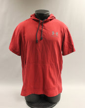 Load image into Gallery viewer, Under Armor Short Sleeve Hoodie Sweatshirt with Front Pocket - Size: Lg - Used