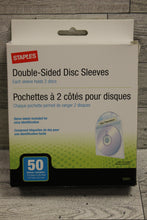 Load image into Gallery viewer, Staples Double Sided Disc Sleeves Pack Of 50 -New