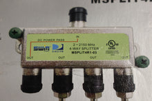 Load image into Gallery viewer, DirecTV Zinwell SWiM 4-Way Wide Band Splitter - MSPLIT4R1-03 - New