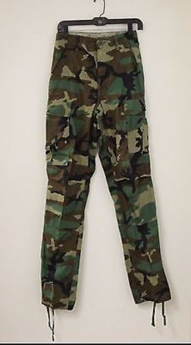 US Army Hot Weather BDU Woodland Trousers - XSmall Long - 8415-01-184-1343 - New