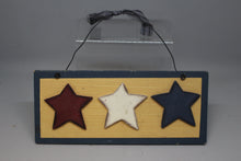 Load image into Gallery viewer, 4th of July Star Festive Primative Holiday Door Sign - Used