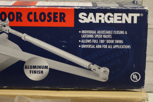 Sargent Commercial Door Closer B82 Size 5 - Aluminum Finish - B82502 - New