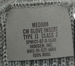 US Military Cold Weather Wool Glove Insert - 8415-01-527-4664 - Medium - New