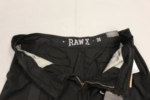 Men's Raw X Jeans Cargo Shorts - Size: 36 - Black - New